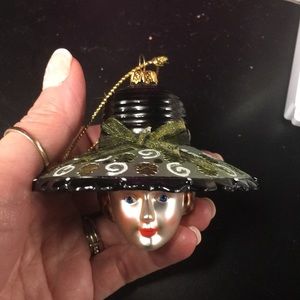 Hat lady ornament